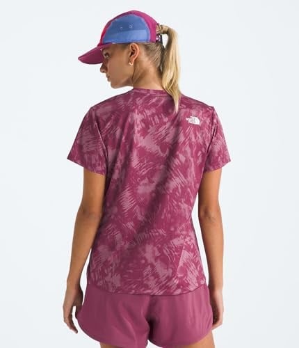 The North Face W Flex S/S Tee Reg Aop Kadın Antrenman Tişörtü NF0A8BQG85N1 Pembe
