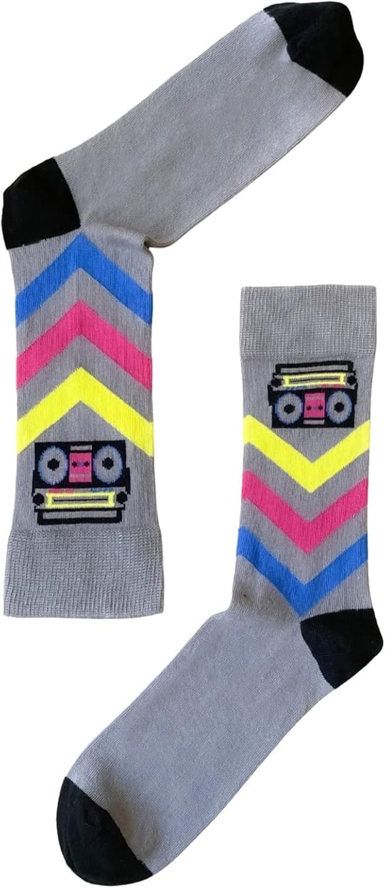 The Socks Company Erkek Dizaltı Çorap Boom Sox, Çok Renkli, Tek Ebat (Üretici ölçüsü: 41-45 (STD))