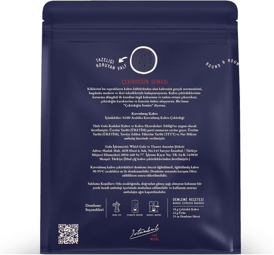 THE WHIRL Espresso Balanced 429°F Çekirdek Kahve 250 g