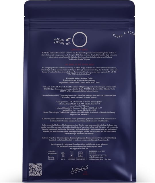 THE WHIRL Espresso Strong 441°F 1 Kg Çekirdek