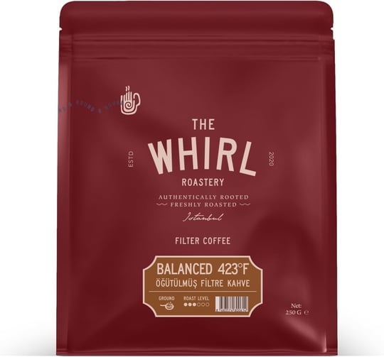 THE WHIRL Filtre Balanced 423°F Öğütülmüş 250 g