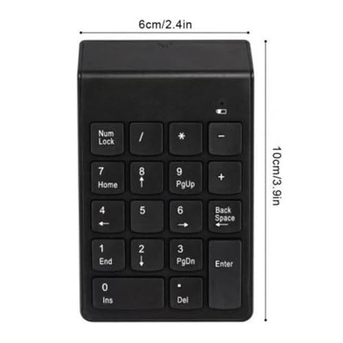 The Wlue Kablosuz Sayısal Tuş Takımı, 18 Tuşlu Numerik Keypad, Numpad Klavye