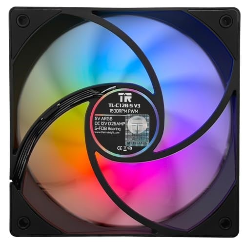 ThermalRight TL-C12B-S V3 ARGB 120mm Siyah 3’lü Kasa Fanı