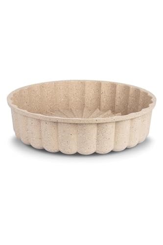 Thermoad Lezzetin Renkleri Alüminyum Döküm Granit Turta Tart Kalıbı 26 Cm Vizon