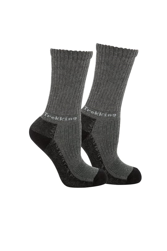 Thermoform Trekking Extra Dolgulu, Darbe Emici Kışlık Unisex Çocuk Çorap Antrasit