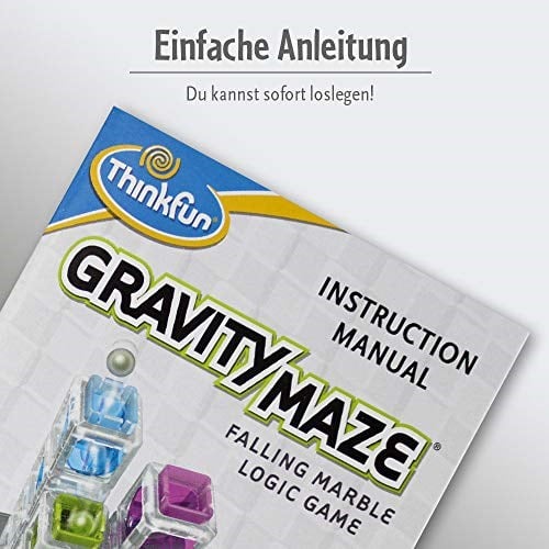 ThinkFun - 76433 - Gravity Maze - 8 yaşından büyük kız ve erkek çocuklar için heyecan verici küre labirenti. Yeni ambalaj tasarımında bilyeli pistli beyin eğitimi