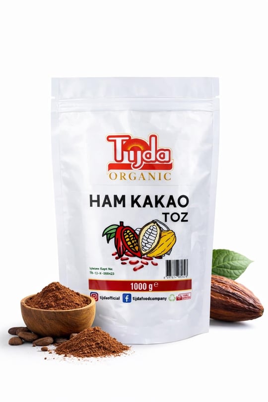 Tijda Ham Kakao Tozu Glütensiz - Vegan 1 Kg