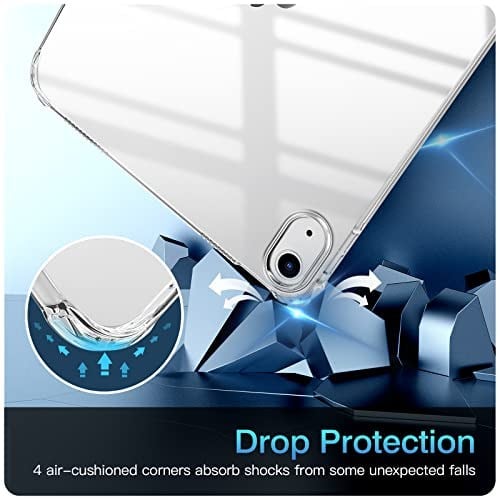TiMOVO Clear Case for iPad (A16) 11th Generation 11 Inch 2025, iPad 10th Generation Case 10.9 Inch 2022, Slim & Lightweight Soft TPU Transparent Back Protective Cover, Clear