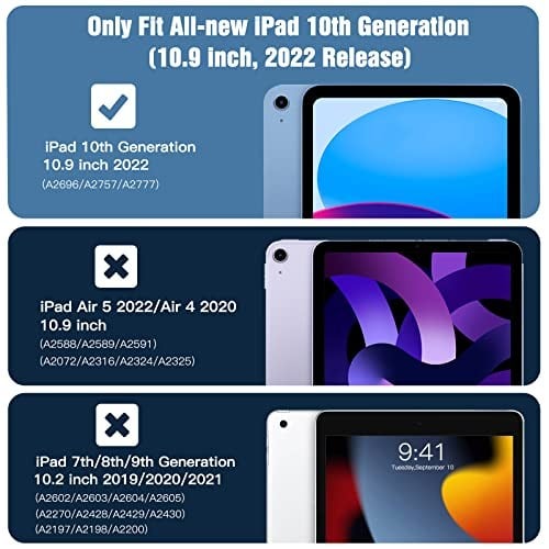 TiMOVO Clear Case for iPad (A16) 11th Generation 11 Inch 2025, iPad 10th Generation Case 10.9 Inch 2022, Slim & Lightweight Soft TPU Transparent Back Protective Cover, Clear