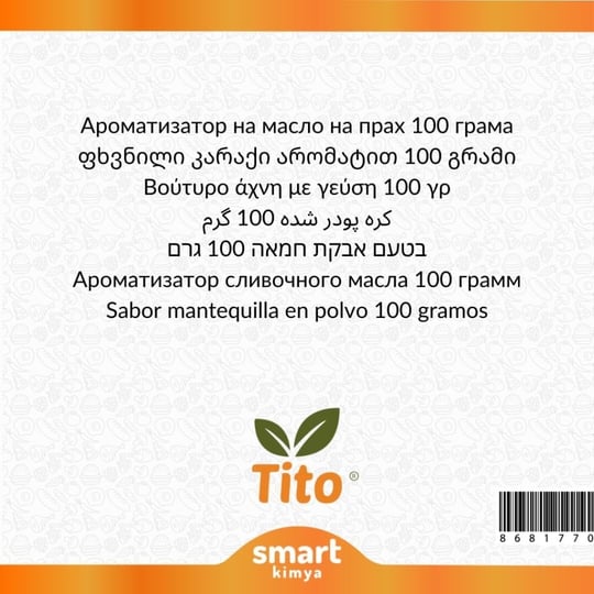 Tito Toz Tereyağı Aroması 100 g