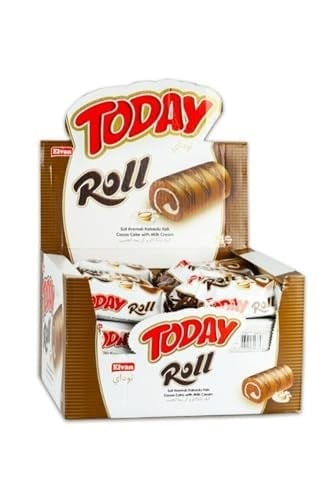 Today Swiss Roll Süt Kremalı Kek 35 gr 24 Adet (1 KUTU)