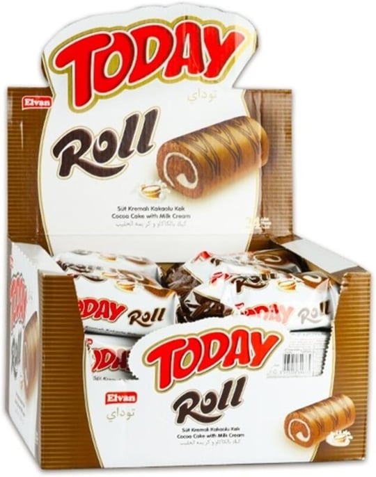 Today Swiss Roll Süt Kremalı Kek 35 gr 24 Adet (1 KUTU)