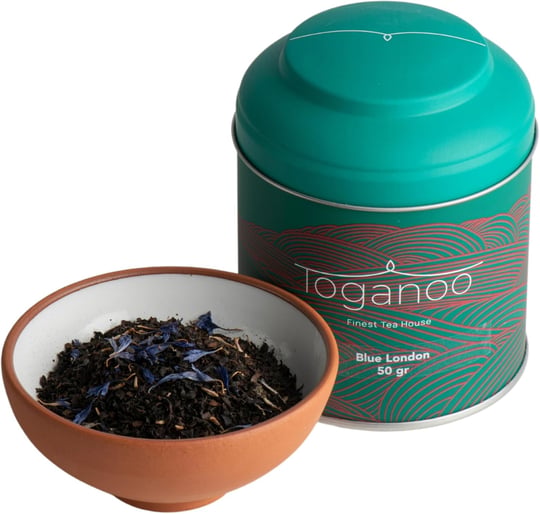 Toganoo Tea Blue London Earl Grey Bergamot Aromalı Siyah Çay 50 gr