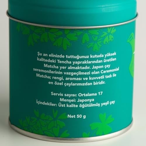 Toganoo Tea Ceremonial Matcha Çayı Japon Yeşil Çay Tozu 50 gr