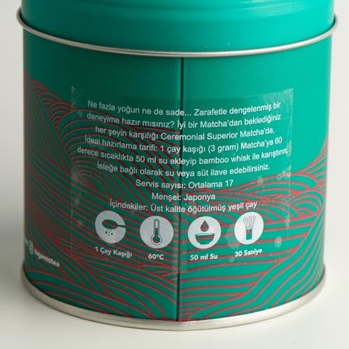Toganoo Tea Ceremonial Superior Matcha Japon Yeşil Çay Tozu 50 gr