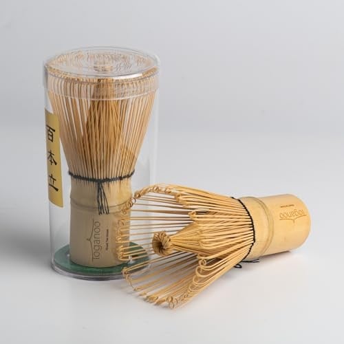 Toganoo Tea Matcha Çayı Fırçası Geleneksel Bambu Çırpıcı El Yapımı Köpürtücü Bamboo Whisk (Chasen) Yeşil Çay Tozu Karıştırıcı