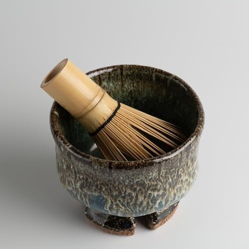 Toganoo Tea Matcha Çayı Fırçası Geleneksel Bambu Çırpıcı El Yapımı Köpürtücü Bamboo Whisk (Chasen) Yeşil Çay Tozu Karıştırıcı