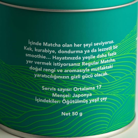 Toganoo Tea Matcha Regular Japon Yeşil Çay Tozu 50 gr