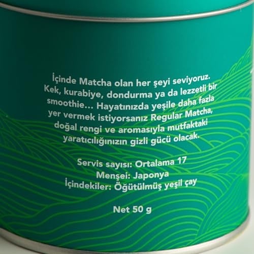 Toganoo Tea Matcha Regular Japon Yeşil Çay Tozu 50 gr