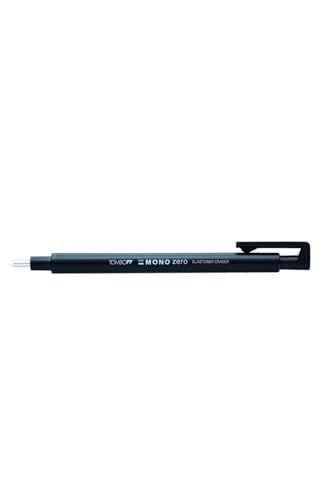 Tombow Mono Zero Kalem Silgi, Yuvarlak Uç, 2,3Mm, Siyah