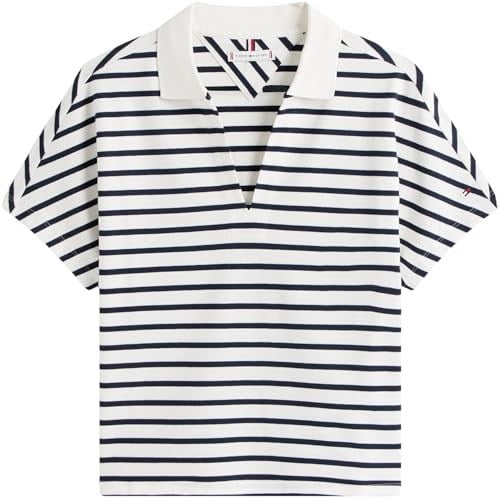 Tommy Hilfiger Bayan Lyocell Tipping Open Ss Polo Ww0ww46512 S/S Polo Tişört (1li Paket)