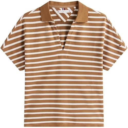 Tommy Hilfiger Bayan Lyocell Tipping Open Ss Polo Ww0ww46512 S/S Polo Tişört