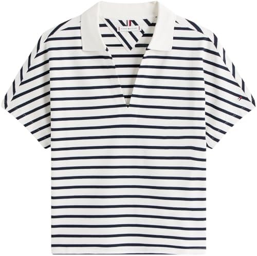 Tommy Hilfiger Bayan Lyocell Tipping Open Ss Polo Ww0ww46512 S/S Polo Tişört (1li Paket)
