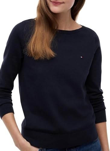 Tommy Hilfiger CO JERSEY STITCH BOAT-NK SWEATER Sweater Kadın