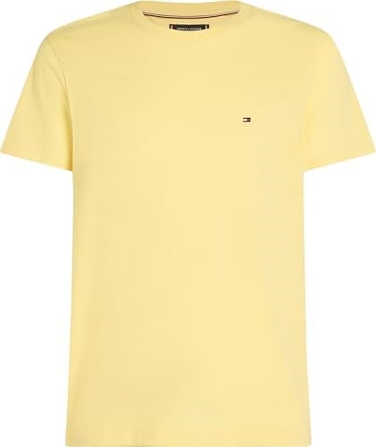 TOMMY HILFIGER Erkek ESS Mevsimsel REG FIT Düz Tişört S/S Tişört