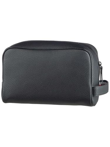 Tommy Hilfiger Erkek ESSENTIAL PU WASHBAG Çanta Black Tek Beden
