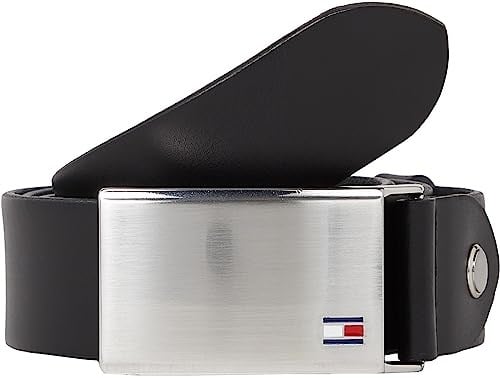 Tommy Hilfiger Erkek TH PLAQUE BELT 3.5 ADJ Kemer