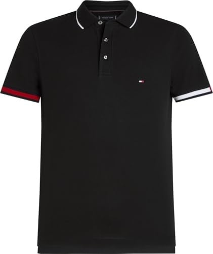 Tommy Hilfiger Flag Cuff Slim Fit Polo Mw0mw38458 S/S Polo Erkek
