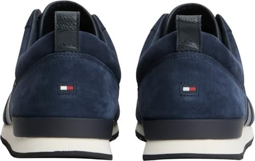 Tommy Hilfiger İkonik deri süet karışımı Runner Spor AyakkabıErkek