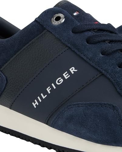 Tommy Hilfiger İkonik deri süet karışımı Runner Spor AyakkabıErkek