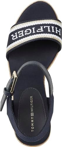 Tommy Hilfiger Mono Webbing High Wedge Sandal SandaletKadın