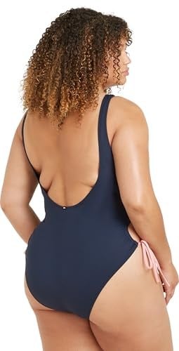 Tommy Hilfiger One Piece Side Tie (Ext Sizes) Mayo Kadın