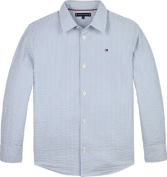 Tommy Hilfiger Seersucker Stripes Shirt L/S Gömlek Erkek çocuk