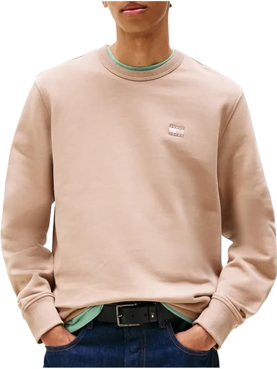 Tommy Hilfiger TJM REG BADGE CREW EXT Sweatshirt Erkek - Bedenler: S, M, L, XL
