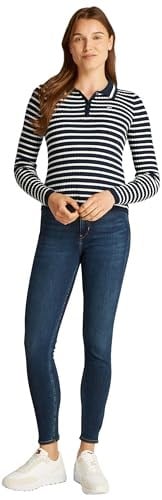 Tommy Hilfiger TJW ESSENTIAL LS POLO SWEATER Polo Kazak Kadın