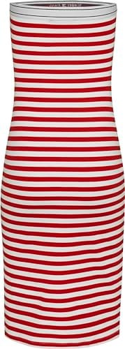 Tommy Hilfiger Tjw Logo Tape Stripe Tube Dress Elbise Kadın