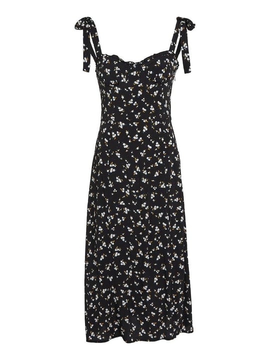 Tommy Hilfiger Tjw Midi Floral Ruffle Dress Elbise Kadın