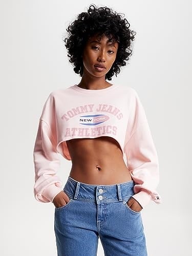 Tommy Hilfiger Tjw Ultr Crp Tj Ath Crew Sweatshirt Kadın