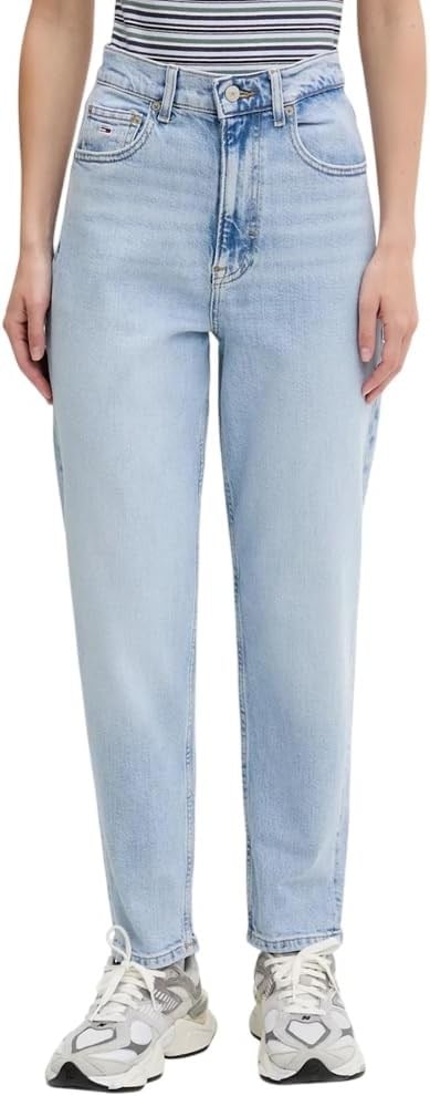 Tommy Jeans MOM JEAN UH TPR BI0112 CO Kot Pantolon Kadın