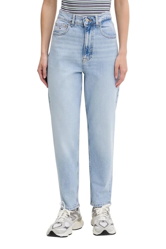 Tommy Jeans MOM JEAN UH TPR BI0112 CO Kot Pantolon Kadın