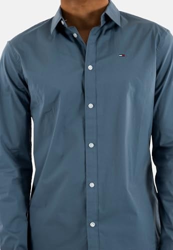 Tommy Jeans TJM ORIGINAL STRETCH SHIRT Uzun kollu gömlekler/dokuma üstler Erkek