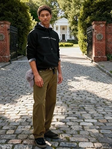 Tommy Jeans TJM REG LINEAR LOGO HOODIE EXT Sweatshirt Erkek - Bedenler: 3XL, 4XL, XS, S, M, L, XL, XXL