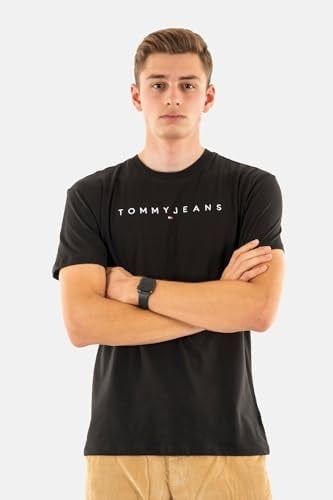 Tommy Jeans TJM REG LINEAR LOGO TEE EXT Tişört Erkek