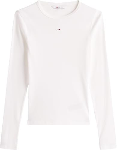 Tommy Jeans TJW SLIM ESSENTIAL RIB LS Tişört Kadın