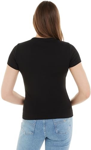 Tommy Jeans TJW SLIM ESSENTIAL RIB SS Tişört Kadın