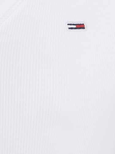 Tommy Jeans TJW SLIM ESSENTIAL RIB V SS Tişört Kadın